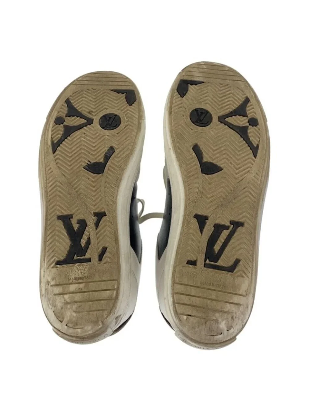 Louis Vuitton Charlie Line White Multicolor Leather Sneakers Low Cut - Picture 3 of 9